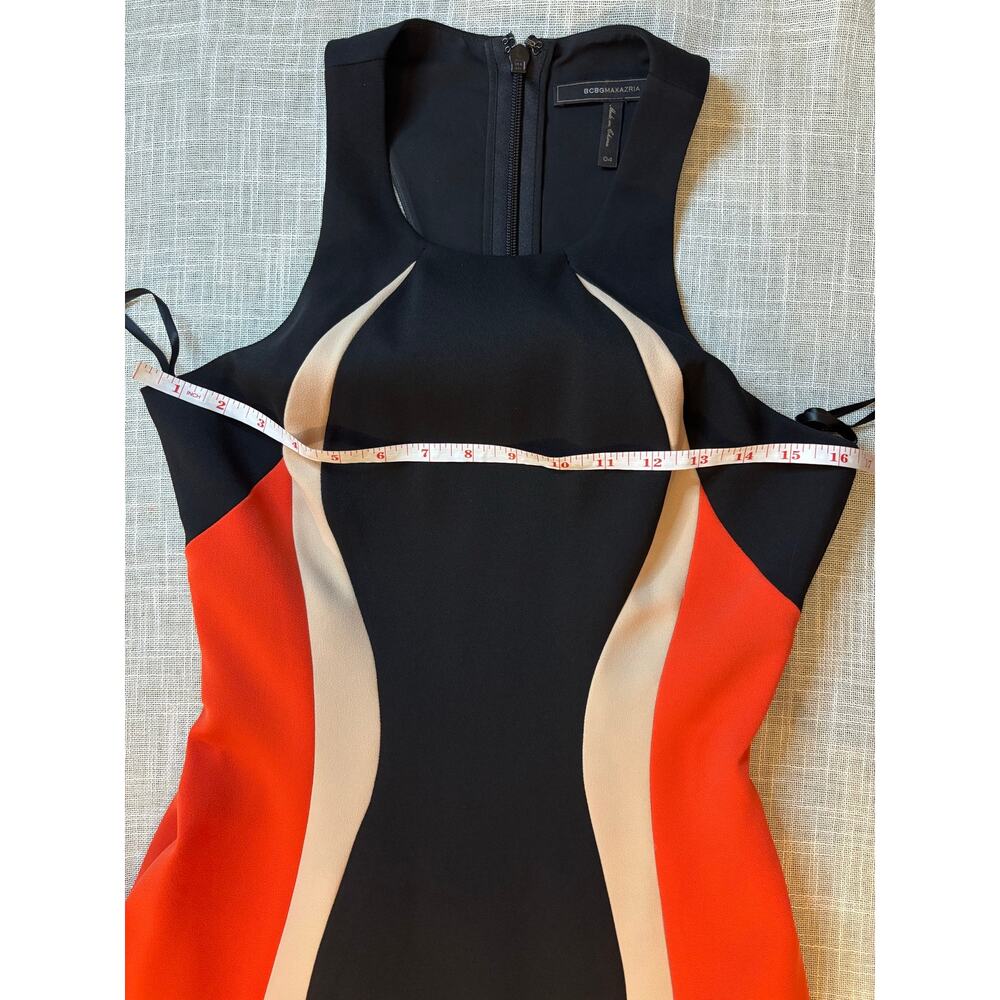 🔥 BCBGMAXAZRIA Johanna Colorblock Gown - Red Carpet Ready! Sz 6 - Picture 9 of 13